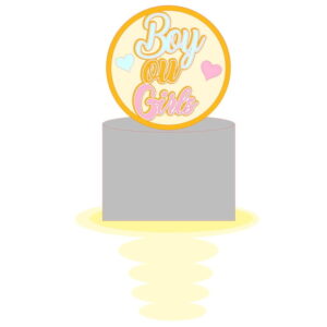 ARQUIVO TOPO DE BOLO CHÁ REVELAÇÃO BOY OU GIRL #11245