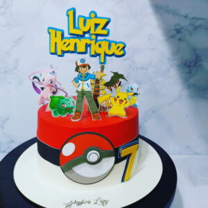 Kit com 5 arquivos de corte: 02-POKEMON TOPO DE BOLO