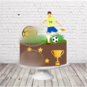 Arquivo Topo de Bolo Copa do Mundo 2022 Brasil Menino #15433