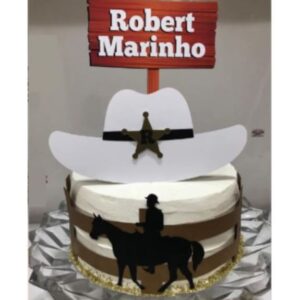 Arquivo Topo de Bolo - Cowboy