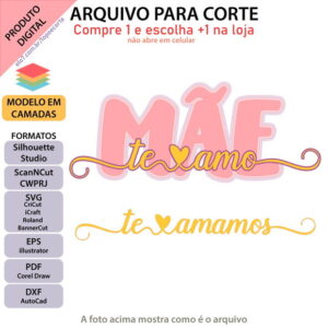 ARQUIVO Topo de bolo dia das mães arabesco + 1 tema da loja