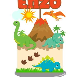 Arquivo topo de bolo dinobaby