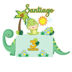 Arquivo topo de bolo dinobaby