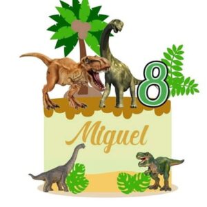 Arquivo topo de bolo dinossauro