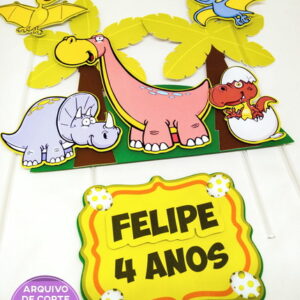 Arquivo Topo de Bolo - Dinossauros