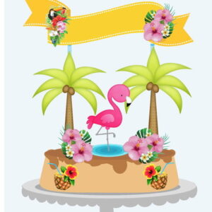 Arquivo Topo de Bolo - Flamingo
