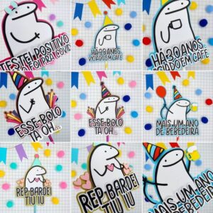 Arquivo Topo de Bolo Flork Bento em Studio e pdf 8 Artes