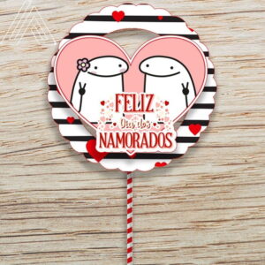 ARQUIVO TOPO DE BOLO FLORK DIA DOS NAMORADOS #14119