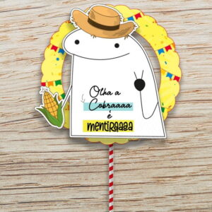 ARQUIVO TOPO DE BOLO FLORK FESTA JUNINA SÃO JOÃO #14182