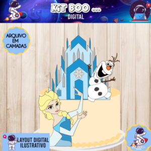 Arquivo Topo de Bolo - Frozen