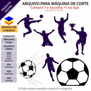 Arquivo Topo de Bolo Futebol Gol +1 Arquivo da Loja