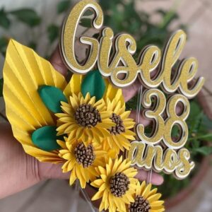 Arquivo Topo de Bolo - Girassol