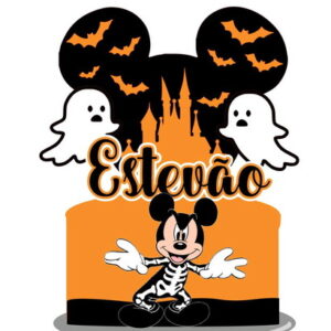 Arquivo topo de bolo Halloween Mickey