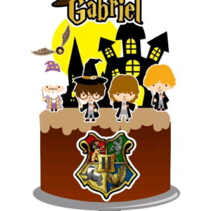 Arquivo topo de bolo Harry Potter