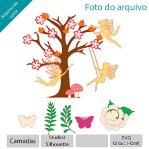 ARQUIVO Topo de bolo jardim das fadas balan + 1 tema da loja