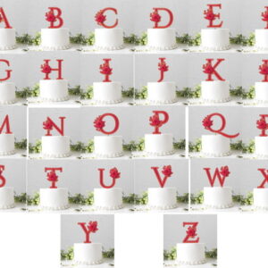 Arquivo Topo de Bolo Letras Completo ( Letras de A à Z )