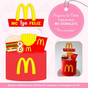 Arquivo Topo de Bolo Mc Donald