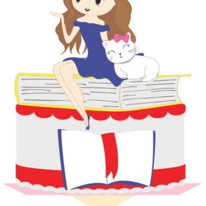 Arquivo Topo de Bolo - Menina e Gato
