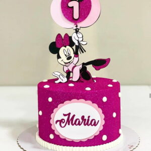 Arquivo Topo de Bolo - Minnie Mouse