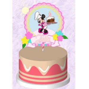 Arquivo Topo de Bolo Minnie Rosa Confeitaria - Shake #15108