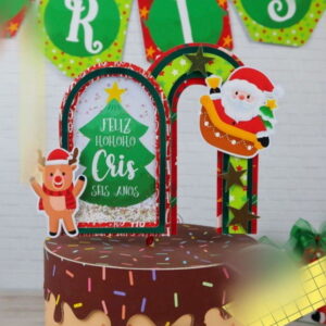 Arquivo Topo de Bolo Natal #14603 Studio e pdf