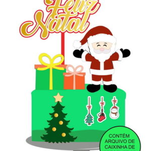 Arquivo topo de bolo Natal