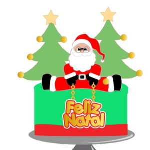 Arquivo topo de bolo Natal