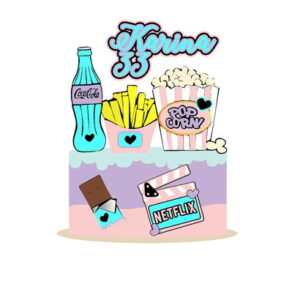 Arquivo Topo de Bolo Netflix Candy Camada