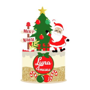 Arquivo topo de bolo papai noel natal 17