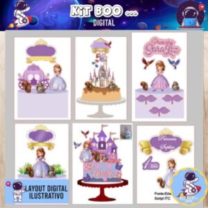 Arquivo Topo de Bolo - Princesa Sofia Variados