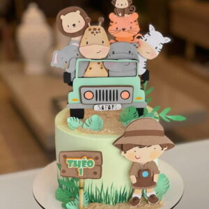 Arquivo Topo de Bolo - Safari Cute