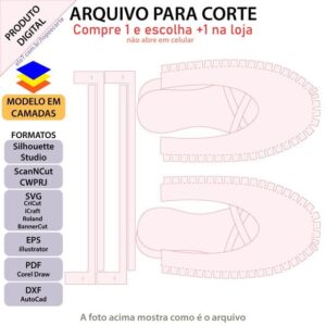 ARQUIVO Topo de bolo Sapatilha De Bailarina +1 arquivo