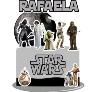 Arquivo topo de bolo Star Wars