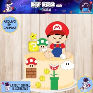 Arquivo Topo De Bolo - Super Mario Baby