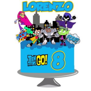 Arquivo topo de bolo teen titans goo