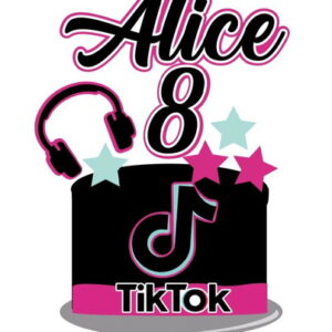 Arquivo topo de bolo Tik Tok