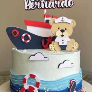 Arquivo Topo de Bolo - Ursinho Marinheiro