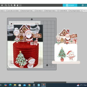 Arquivo Topo Natal Aquarela- Studio/+20kits Grátis Cod: 07t