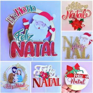 Arquivos de Corte Coleção de Topos Natal