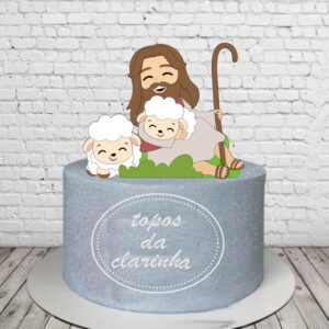 Arquivos de Corte Topo Bolo Páscoa Cristã Camada