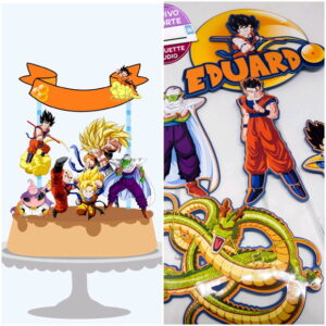 ARQUIVOS DE CORTE TOPO DE bolo Dragon ball