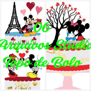 Arquivos de Corte Topo de Bolo - Mickey e Minnie