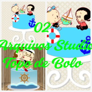Arquivos de Corte Topo de Bolo - Popeye e Olivia