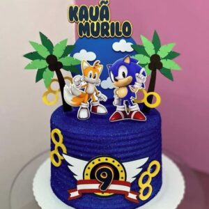 Arquivos De Corte Topo De Bolo Sonic 02