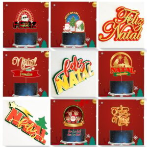 Arquivos de Corte Topos de Bolo Natal #3