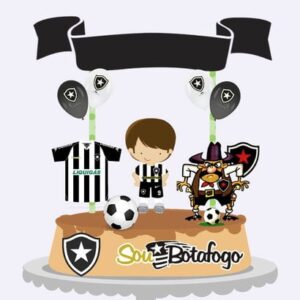 Arquivos Silhouette topo de bolo Botafogo em camadas