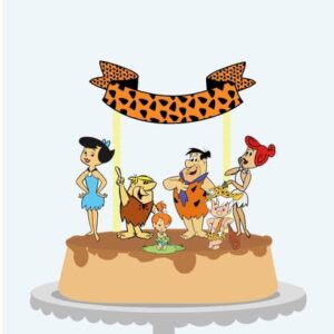 Arquivos Silhouette topo de bolo Os Flintstones em camada