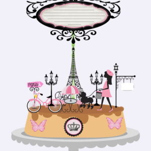 Arquivos Silhouette topo de bolo Paris em camadas
