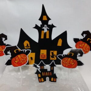 Arquivo de Corte Arte Topo p/ Bolo Halloween-2