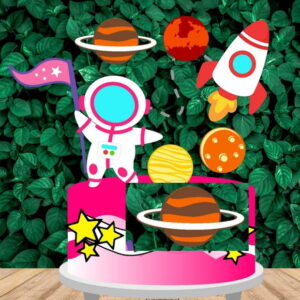 Astronauta-artes em Studio para Topo de Bolo 1307